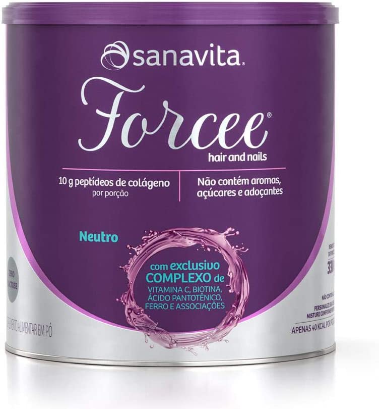 Forcee Hair and Nails - 330G Neutro - Sanavita, Sanavita